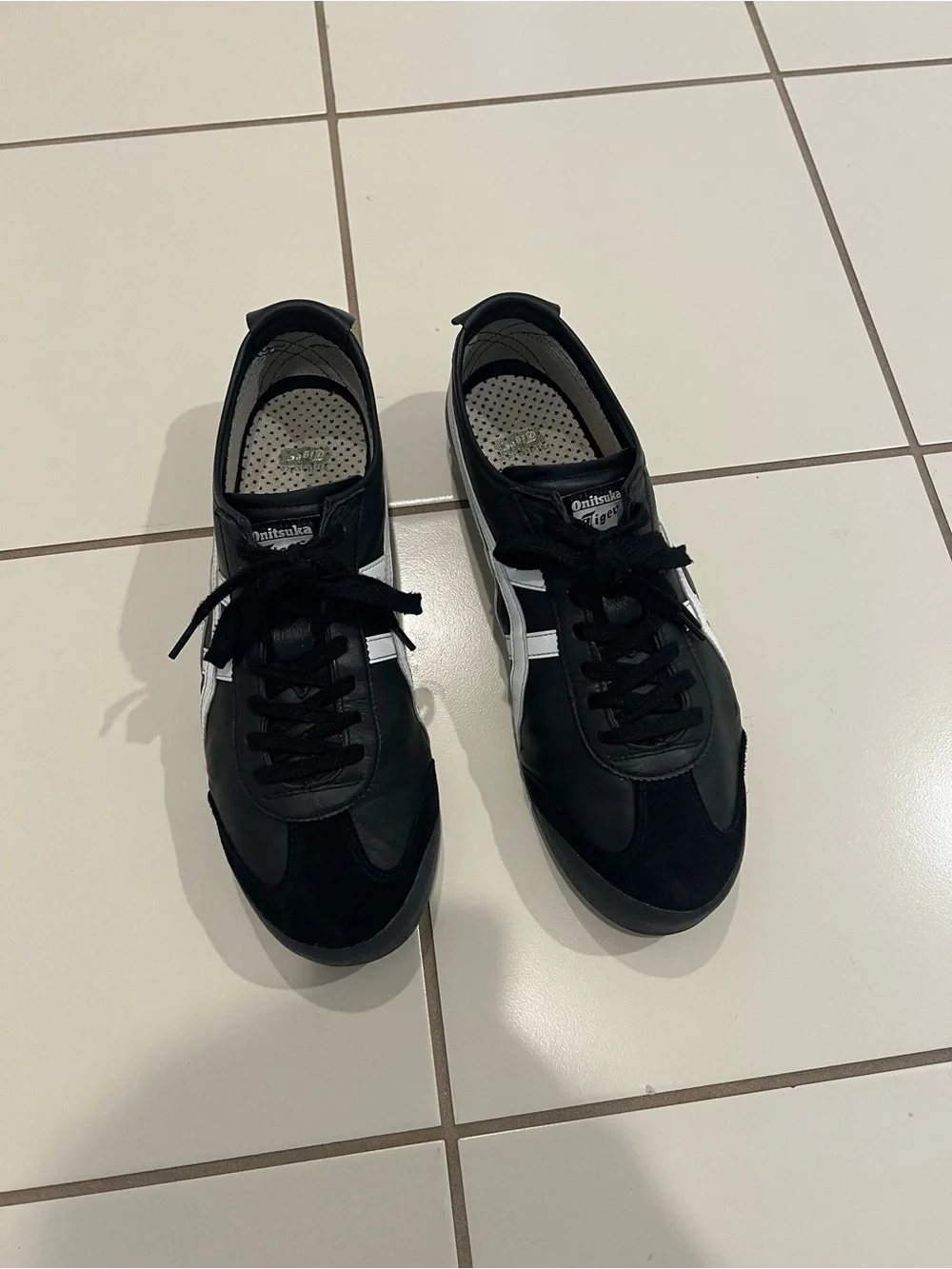 Onitsuka Tiger Mexico 66 Black and White Sneakers